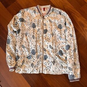 Bellerose embroidered bomber baseball style jacket.